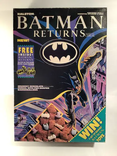 Batman Returns , Batman Forever & Spider-Man Cereal Boxes ( 5 ), View more