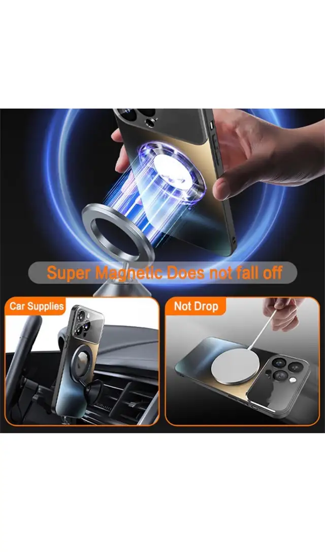 New-Matte Magnetic Wireless Charging Case 16 Pro max in Cell Phone Accessories in Mississauga / Peel Region - Image 3