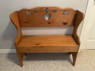 Solid Pine Bench, View more