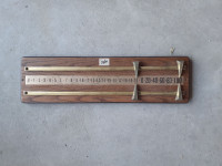 Shuffleboard Mounted Scoreboard – Wood Score Keeper Snooker Scor