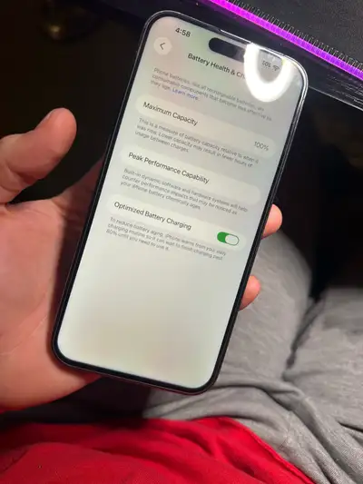 Iphone 14 pro max 128gb 100% battery health obo, View more