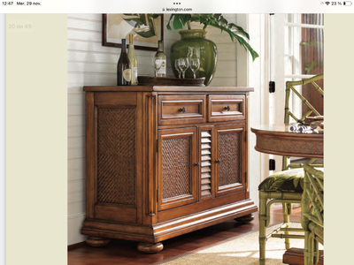 Bahut de bois massif et bamboo, View more