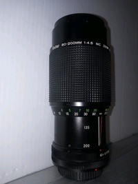 Vivitar MC Zoom 80-200mm F/ 4 .5 Lens For Canon FD Mount