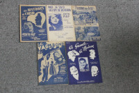 PAMPHLETS MUSICAUX VINTAGE ÉDITH PIAF