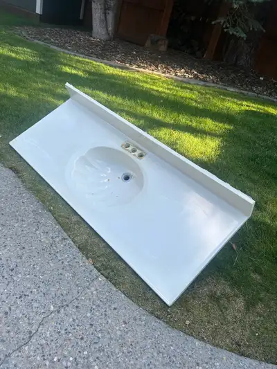 free clamshell bathroom countertop and sink, View more