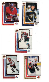 Retro hockey cards Rookies 5 cards,CHL 6 cards,HatTricks 4 cards