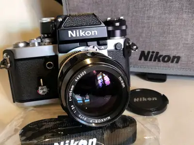Nikon F2-A Silver / Nikkor-P Auto 105mm f2.5, View more