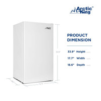 Arctic King 3.3cu.ft compact fridge
