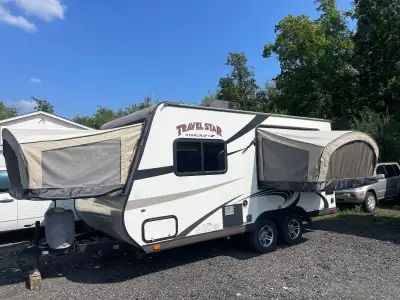2016 StarCraft travel star 187TB hybrid camping travel trailer Sleeps 8 people, ac, furnace, 2 propa...