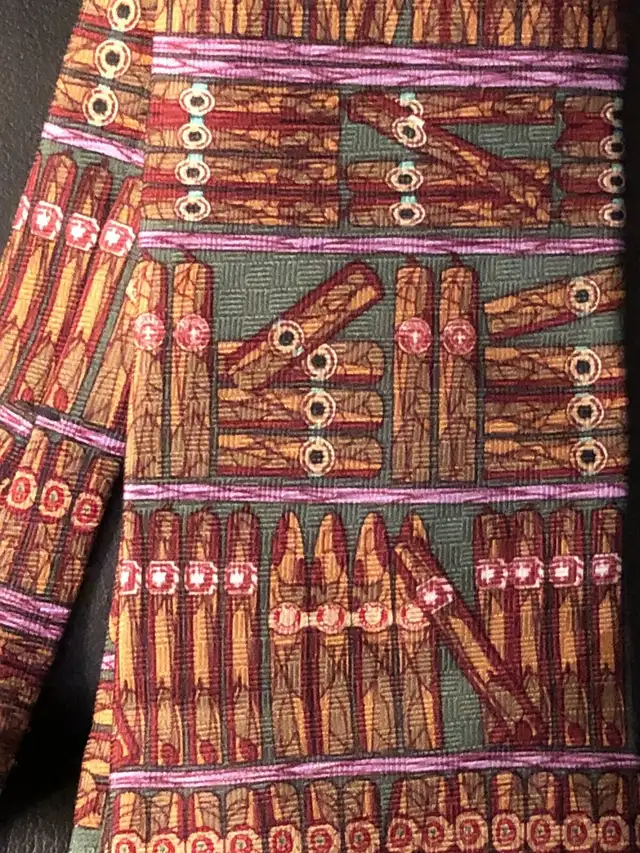 Pure silk cigar themed neck tie by puffers made in USA in Men's in City of Toronto - Image 3