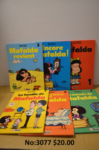 6 livres bandes dessinées Mafalda