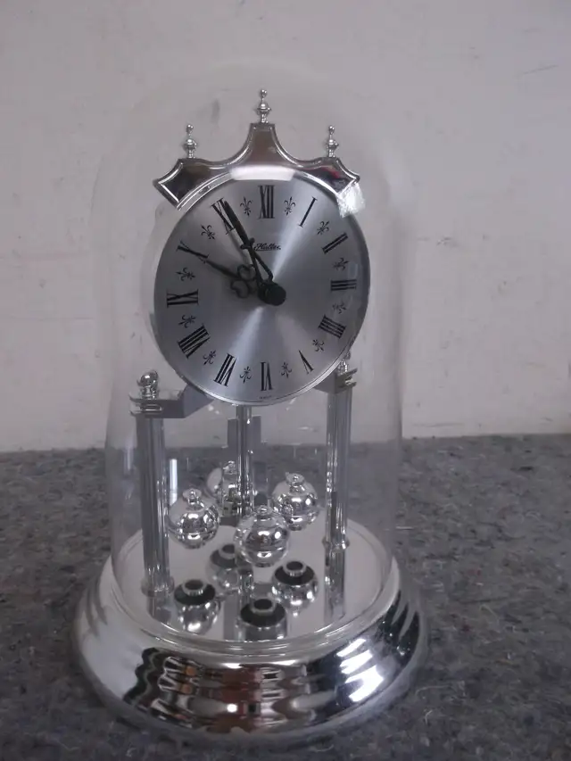 Haller Silver Anniversary Rotating Pendulum Mantel Clock63007359266051121