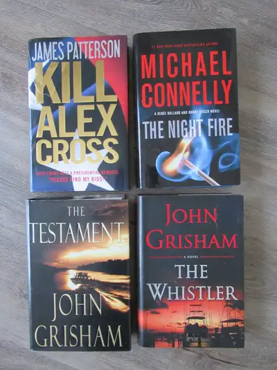 Hardcover BOOKS Patterson, Connelly, Grisham SEE DESC, View more
