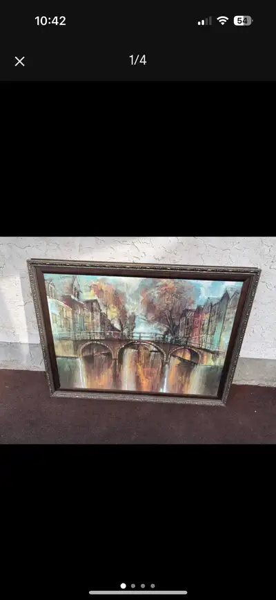 Large decor framed neutral print 31x43(need gone today), View more