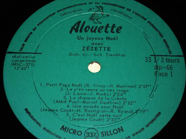 A Merry Christmas with Zézette (1964) LP62863257142531122