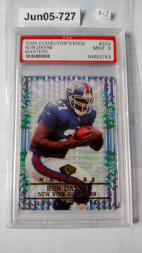 2000 Collector's Edge Masters #233 Ron Dayne Retail PSA 9 graded