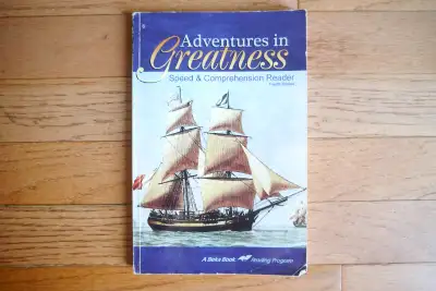 - Adventures in Greatness, 4th Edition. Suitable for grades 6-7......$10 Contains 31 stories with qu...