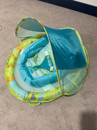 SwimWays Baby Spring Float with Adjustable Canopy and UPF Sun Pr