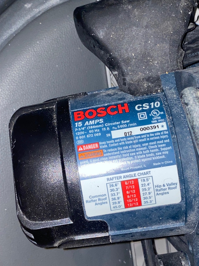 Bosch CS10 Circular Saw in Power Tools in Markham / York Region - Image 2