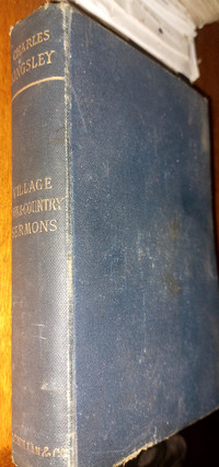 1880 Charles Kingsley Village Sermons Christian Book