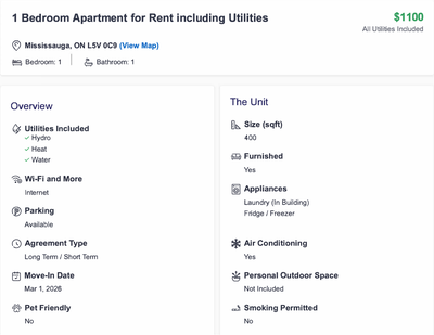 Furnished 1 Bedroom Apartment in Basement for Rent. All Utilities and Internet included in rent. Par...