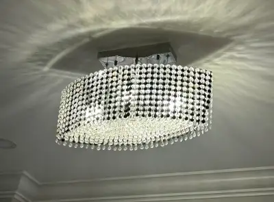 Black & White Crystal Chandelier, View more