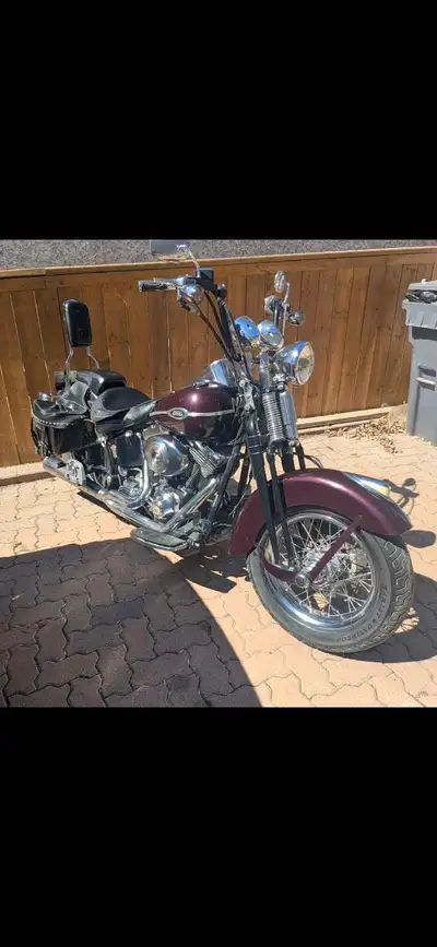 05 springer softail runs good new battery 600 watt stereo led lights front and back and signals been...