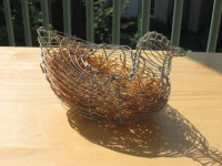 Panier Poule en broche – Shabby Chic Chicken Wire Basket