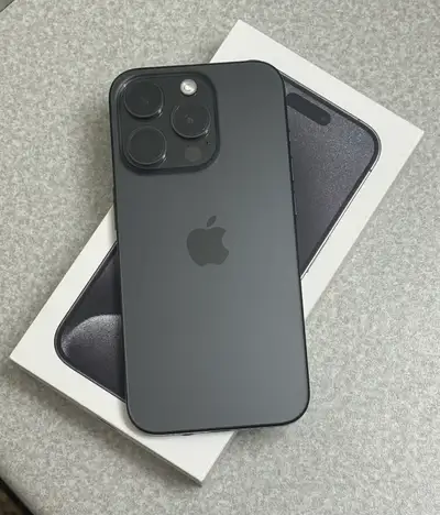 Unlocked Black Apple iPhone 15 PRO 5G 128GB, View more
