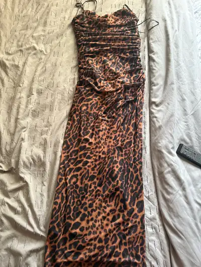 Cheetah print dress, View more
