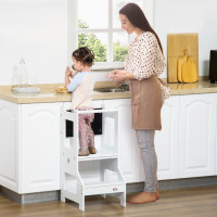 2-in-1 Kids Kitchen Helper Step Stool