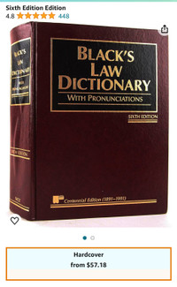 Black's Law DictionarySixth Edition Edition