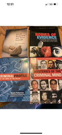 4 Book Lot Serial Killers Victims Criminal Profiling Forensics