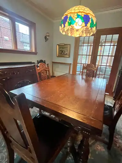 Magnifique set de salle à manger en bois massif, View more