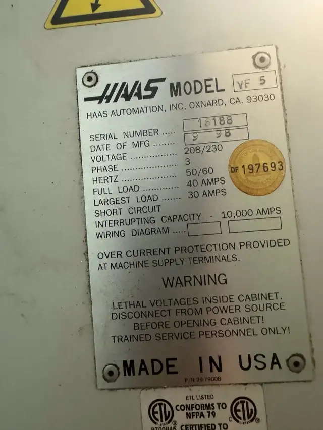 haas vf5 in Other Business & Industrial in Windsor Region - Image 4