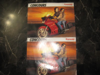 Kawasaki Motorcycle Concours Brochure x2 - $10.00 obo