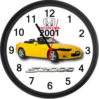 2001 Honda S2000 (Spa Yellow Pearl) Custom Wall Clock - New