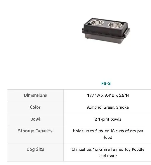 Pet IRIS Small Elevated Feeder with Airtight Food Storage in Accessories in Gatineau - Image 5