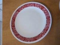 Corelle Bandhani Red Plate