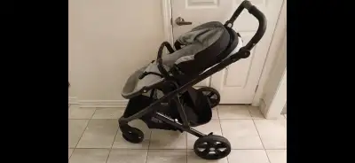 Stroller with seat, and carry pouch under the seat Gently used over 2 years.