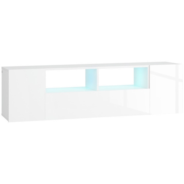 TV Stand for TVs up to 60", TV Unit with LED Lights, Storage She in Video & TV Accessories in Markham / York Region - Image 3