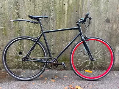 Black real steel chromoly single speed/fixie Damco track, View more