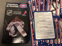 Montreal Canadiens Card Game & Pencil Case /w Pencils