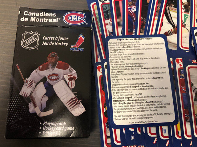 Montreal Canadiens Card Game & Pencil Case /w Pencils in Arts & Collectibles in Dartmouth