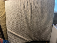 Tempur-pedic Cloud king size mattress and bed frame