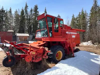 Massey Ferguson 750 combine. Was operating when i parked it. A parts machine comes with it. Open to...