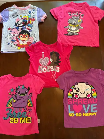 Size 4T Girl’s Tshirts- $8 for all - Ryan’s World, children’s , View more