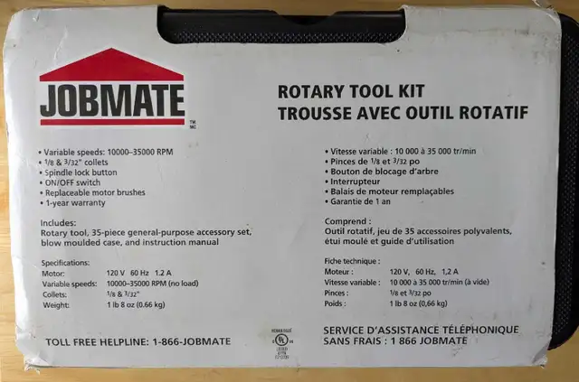 Jobmate Rotary Tool Kit65120782109697122
