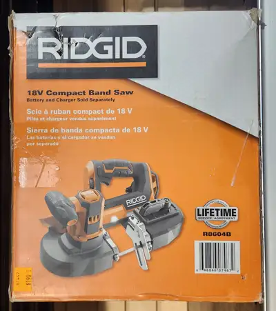 *BRAND NEW* Ridgid R8604B 18V 2-1/2 inch Compact Band Saw, View more