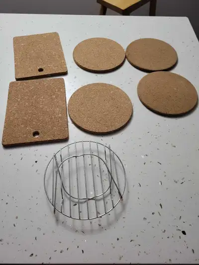 $10 for all Coasters and Trivet, View more